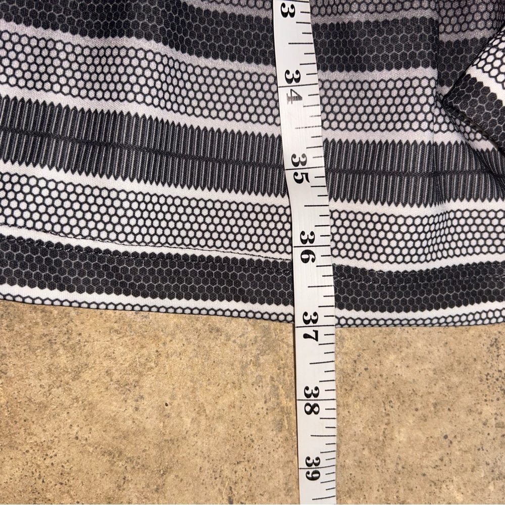 Prana Dress - “Lindy” gray/white/black striped 100% recycled material NWT - Picture 11 of 11